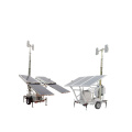 Led lifting 6.2m electric lifting frame mobile trailer towable light tower